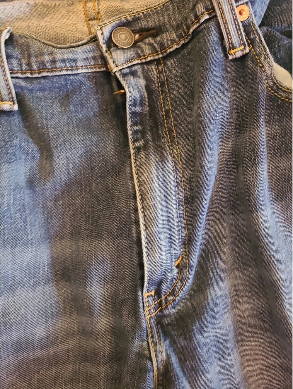 Levis 559 Jeans Mens 38x30  Relaxed Fit Straight Leg Stone Washed Blue Denim